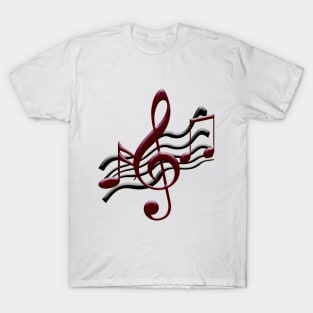 Musical Notes (Black) T-Shirt